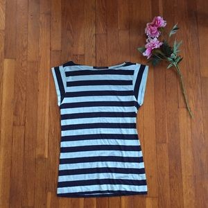 French Connection Blue Striped Shirt